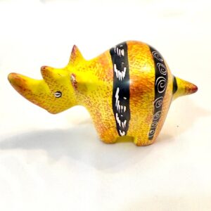 Hand-Carved Rhino | Large