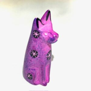 sitting cat - purple