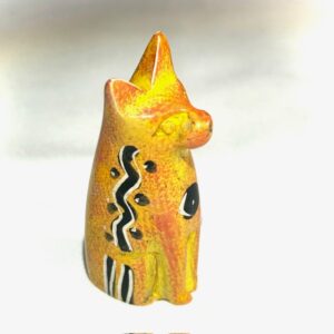 standing cat - yellow